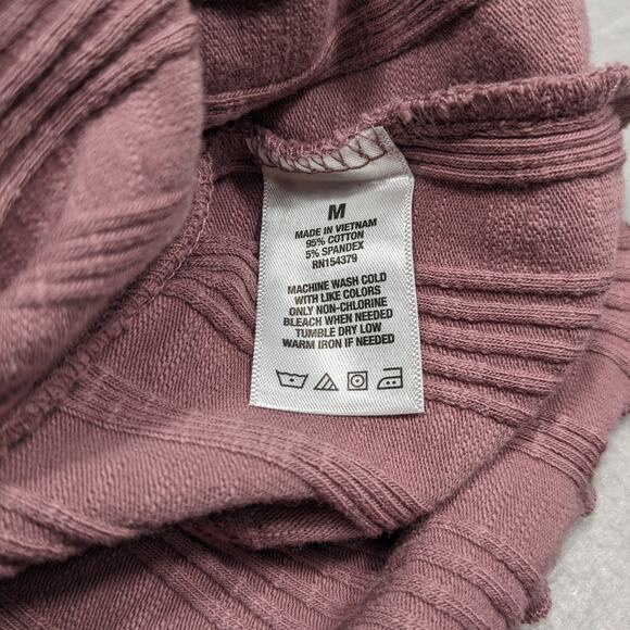 Aeropostale Baby Tee Woman's Medium Purple Ribbed Clean Girl y2k - Picture 6 of 7